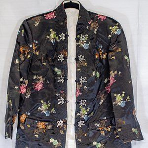 Vintage Asian reversible silk embroidered jacket